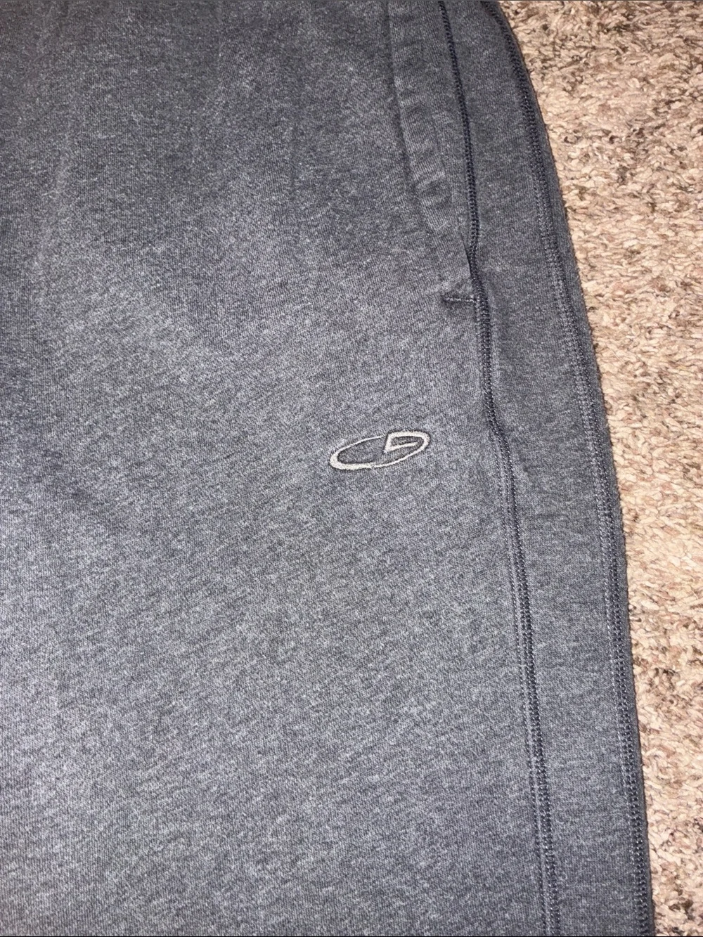 Champion Men's Charcoal Gray Sweatpants with Drawstring Waist